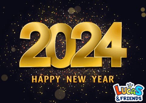 A Lucas & Friends Advertisement For The New Year GIF