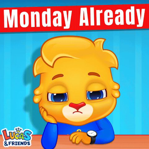 A Lucas & Friends Advertisement With A Cartoon Character GIF