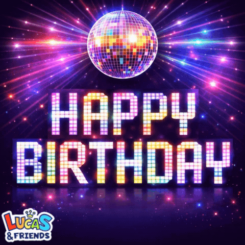 Lucas & Friends Disco Ball Advertisement GIF