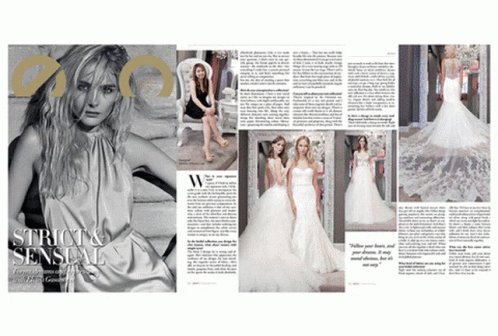 A Magazine Article Titled Strict And Sensual GIF