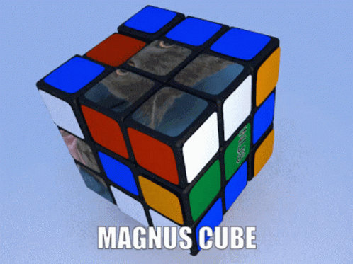 A Magnus Cube With A Blue Background GIF