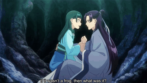 Man And Girl Looking At Each Other With What If It Was N 'T A Frog GIF