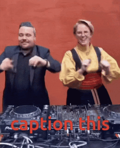 Man And Woman Dancing Caption This GIF