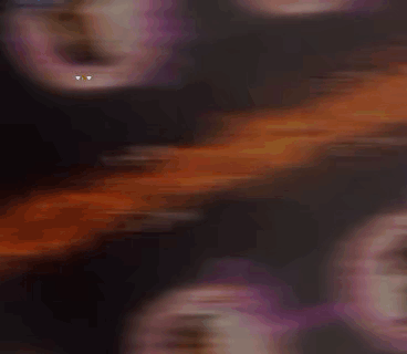 A Man And A Woman Are In Purple Circles In A Video Game .. GIF