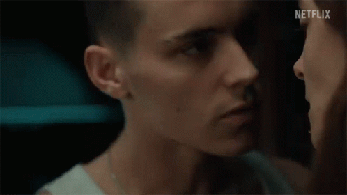 A Man And A Woman Are Looking At Each Other And The Man Says You Don 'T Know What I Can Do GIF