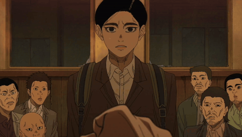 A Man And A Woman Are Looking At Each Other And The Woman Is Asking The Man What Do You Think Would Have Happened GIF