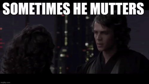A Man And A Woman Are Looking At Each Other With The Caption " Then Another Word And Then " More " GIF