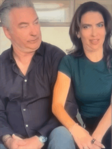 Man And Woman Sitting Together Woman Wearing Ring GIF