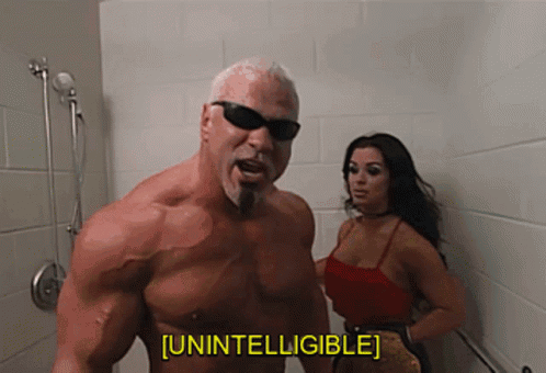 A Man And A Woman Are Standing In A Bathroom And The Man Is Saying [ Unintelligible ] GIF