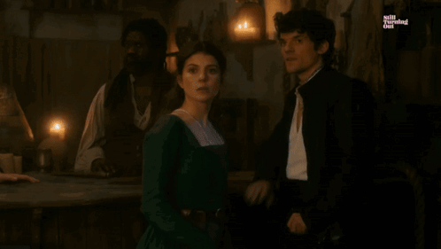 A Man And A Woman Are Standing Next To Each Other With The Words Only If We Use #Myladyjane And #Savemyladyjane GIF