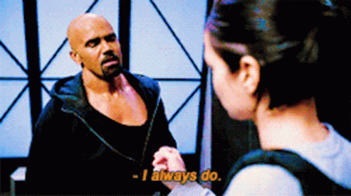 A Man And A Woman Are Talking And The Man Is Saying I Always Do GIF