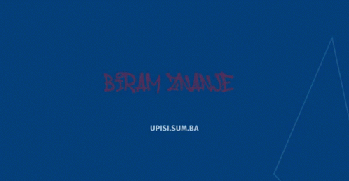 A Man And A Woman Wearing Face Masks Are Standing Next To Each Other With The Words " Biram Znanje " Written In Red GIF