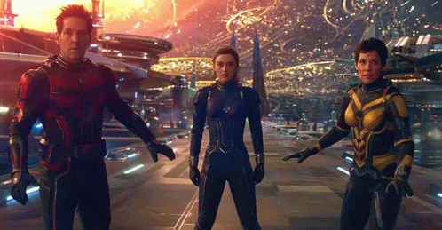 Futuristic Costumed Man And Women GIF