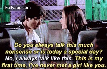 A Man And Woman Are Sitting Next To Each Other On A Bus . GIF