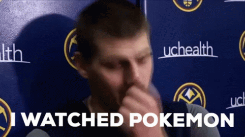 A Man Covering His Mouth With His Hand And The Words " I Watched Pokemon " On The Bottom GIF