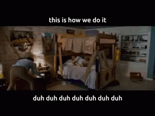 A Man Crawling On The Floor With The Words This Is How We Do It GIF