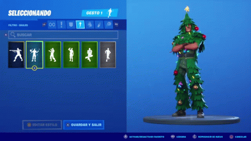 A Man Dressed As A Christmas Tree In A Video Game Called Selecticando GIF