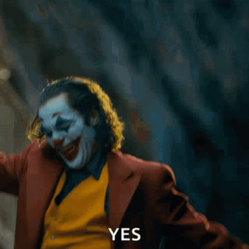 Joker Man Saying Yes GIF