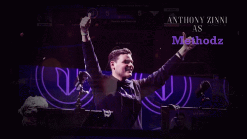 A Man Giving A Thumbs Up With The Words Anthony Zinni As Methodz Above Him GIF