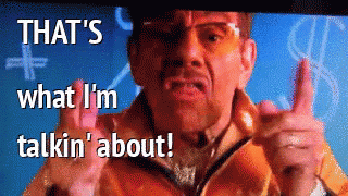 A Man Giving A Thumbs Up With The Words That 'S What I 'M Talkin ' About Behind Him GIF
