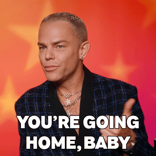 A Man Giving A Thumbs Up With The Words " You 'Re Going Home Baby " Below Him GIF