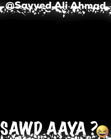 A Man Holding A Book With The Words Sawd Aaya Written Below Him GIF