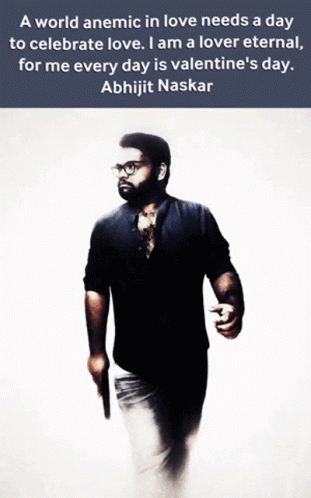 A Man Holding A Gun With A Quote About Love GIF