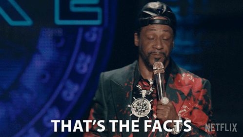 A Man Holding A Microphone Says That 'S The Facts Netflix GIF