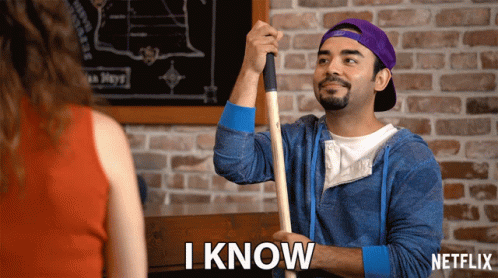 Man Holding Mop Says I Know GIF