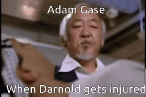 A Man Holding A Piece Of Paper With The Words Adam Gase When Darnold Gets Injured On It GIF