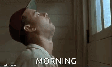 Man In Baseball Cap Saying Morning GIF