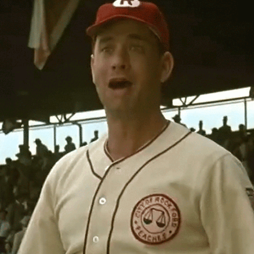 Baseball Player With Peaches On Uniform GIF