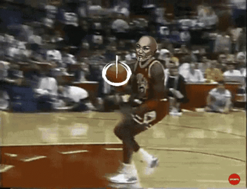 A Man In A Basketball Uniform With The Number 3 On His Jersey GIF
