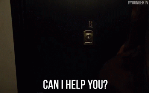 a man in a bathrobe is asking if he can help you