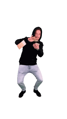 a man in a black hoodie is holding a stack of 50 euro notes
