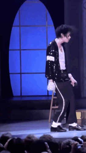 Man In Sequin Jacket Dancing In Crowd GIF