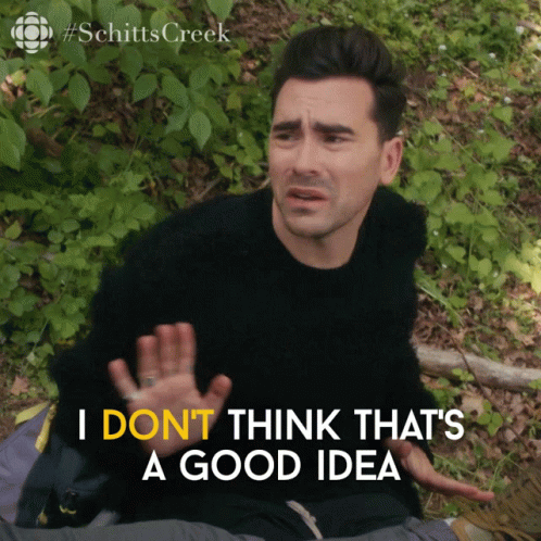 A Man In A Black Sweater Says I Dont Think Thats A Good Idea GIF