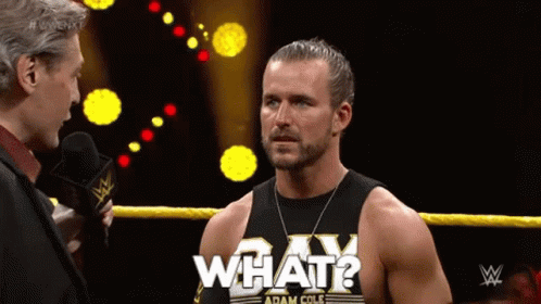 Wrestling Ring Man In Tank Top Asking What GIF