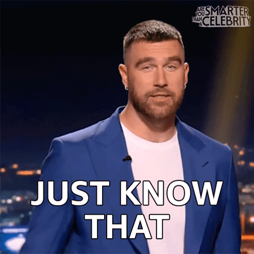 A Man In A Blue Jacket Says Just Know That GIF