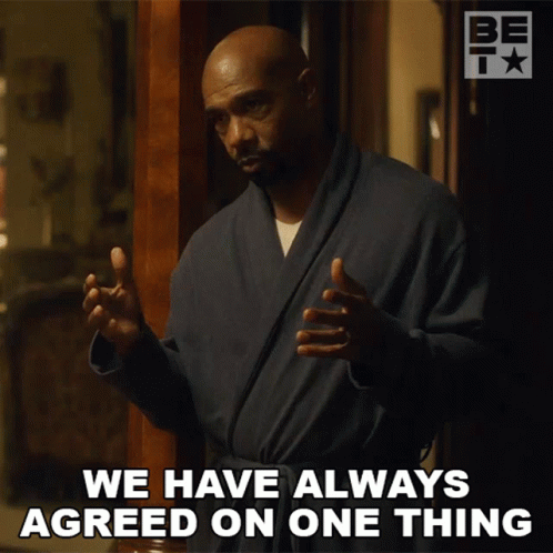 A Man In A Blue Robe Says We Have Always Agreed On One Thing GIF