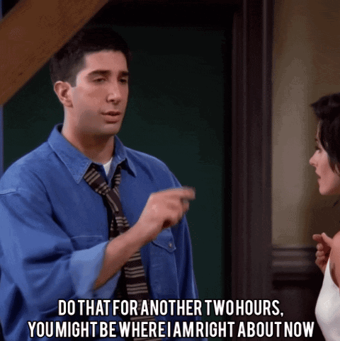 Man In Blue Shirt And Tie Telling Woman Do That For Two Hours GIF