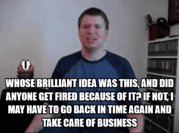 A Man In A Blue Shirt Says Whose Brilliant Idea Was This And Did Anyone Get Fired GIF