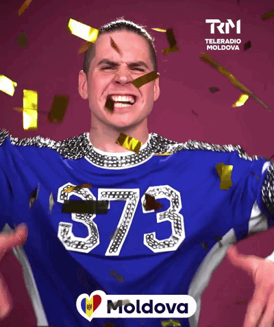 A Man In A Blue Shirt With The Number 373 On It GIF