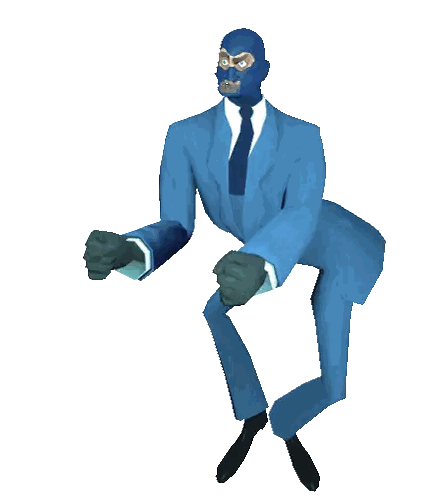 a man in a blue suit and tie is wearing a mask