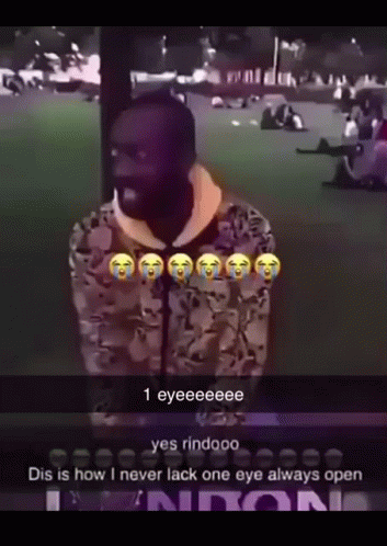 Man In Camo Jacket Saying 1 Eye Yes Rindoo GIF