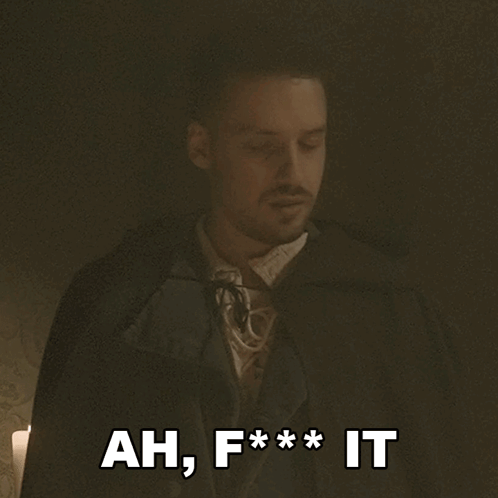 Man In Cape Saying Ah F*** It GIF