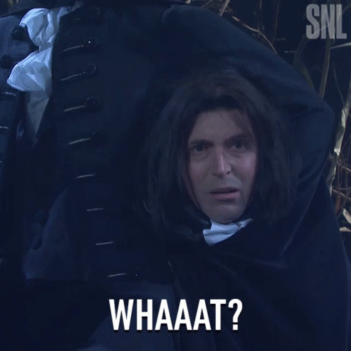 A Man In A Cape Says Whaaat GIF