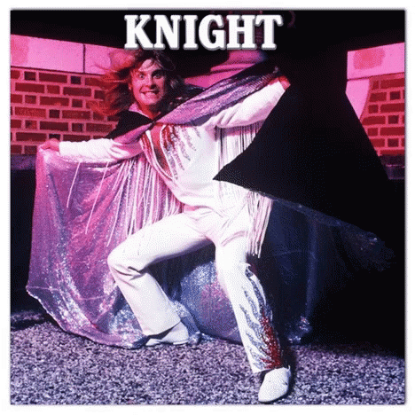 A Man In A Cape With The Word Knight On The Bottom GIF