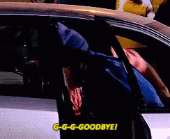 A Man In A Car Is Saying Goodbye GIF