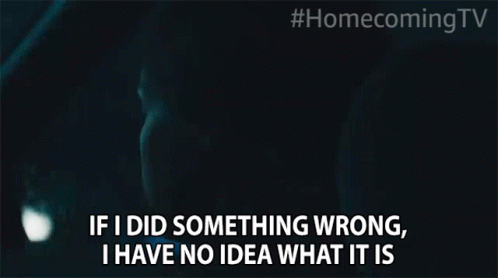 A Man In A Car Is Saying If I Did Something Wrong I Have No Idea What It Is GIF